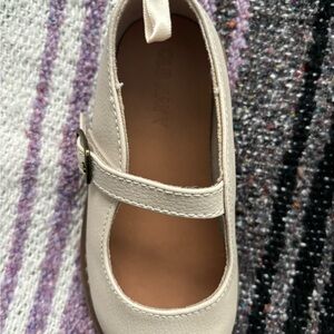Cream Mary Jane Kids Shoes